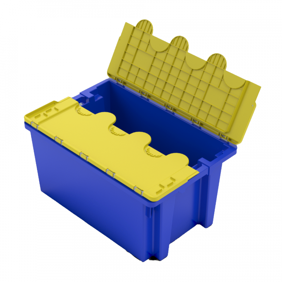 Ящик с крышкой 600x400x315 мм Арт. 601-1 Safe Pro Ящик с крышкой 600x400x315 мм Арт. 601-1 Safe Pro